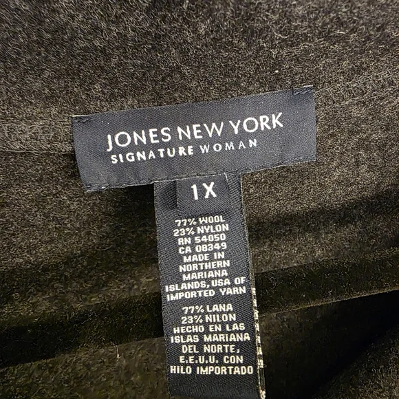 Jones New York Dark Gray Button-Front Knit Cardigan - Picture 4 of 4